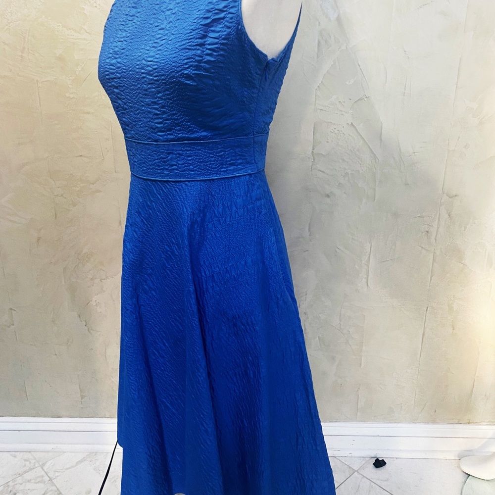 NWT Ocean Blue Sleeveless Crinkle Dress